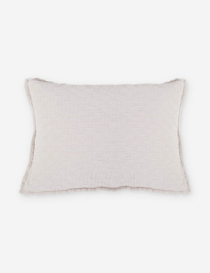 Ojai Cotton Matelassé Sham by Pom Pom at Home