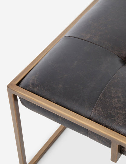 Olwina Square Leather Coffee Table