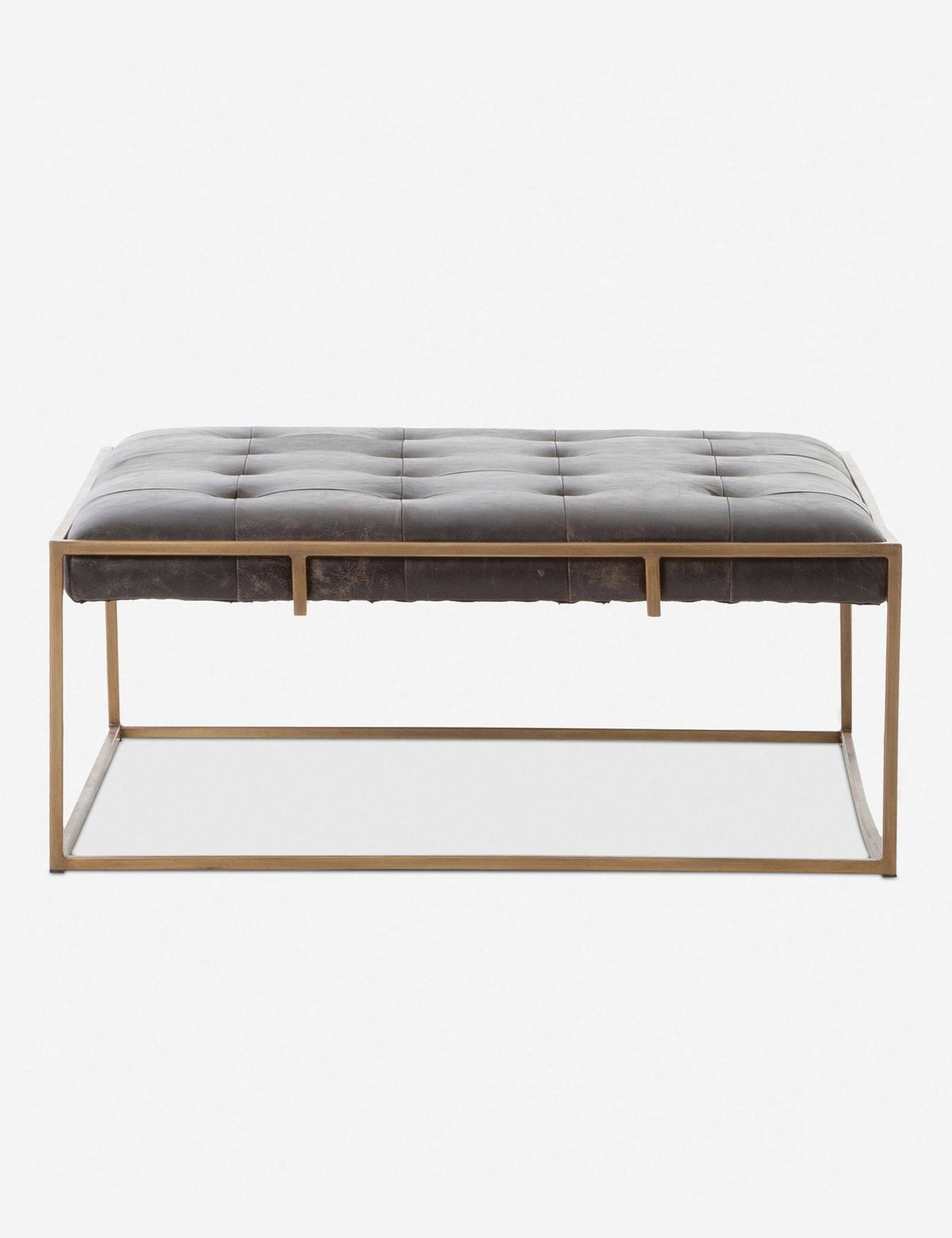 Olwina Square Leather Coffee Table