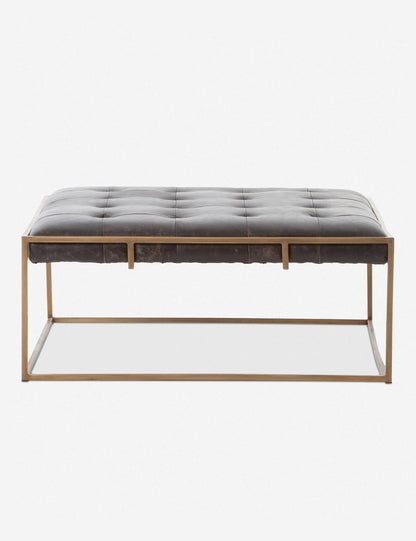 Olwina Square Leather Coffee Table