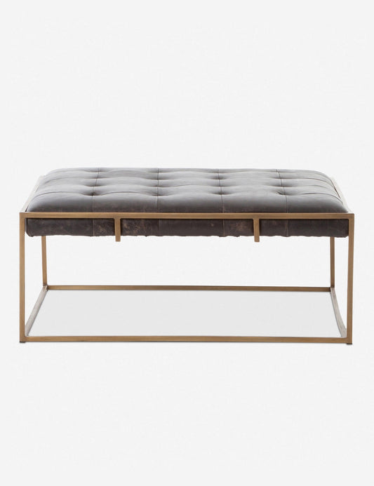 Olwina Square Leather Coffee Table