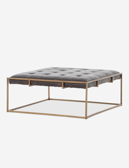 Olwina Square Leather Coffee Table