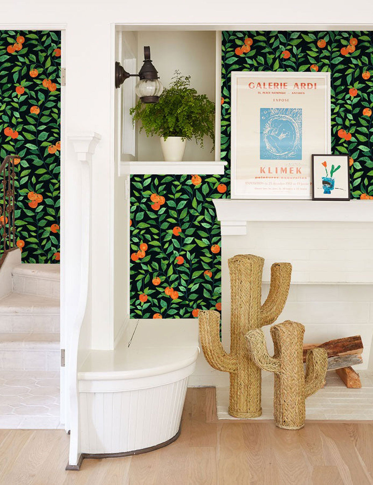 Orange Crush Peel + Stick Wallpaper