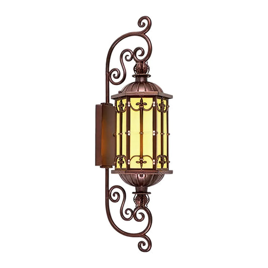 Vintage Wall Sconce Lighting European Outdoor Glass Lamp
