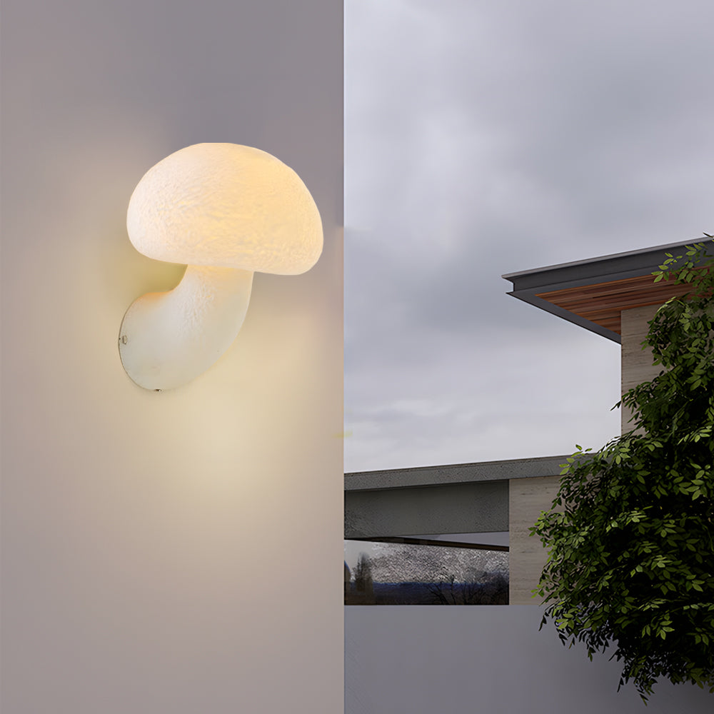 Wall Lights Led Warm Light  Resin Mushroom Vintage-Style