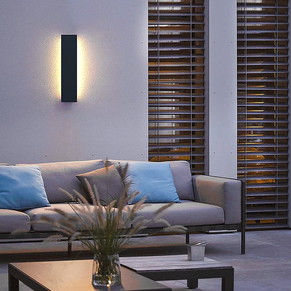 [Open-Box]Outdoor Modern Waterproof LED Rectangular Wall Lights Wall