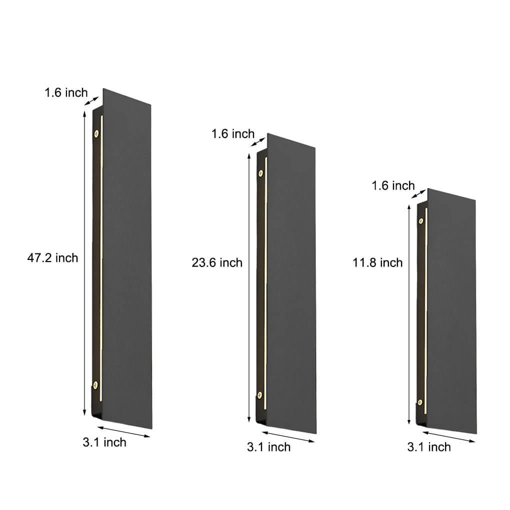 [Open-Box]Outdoor Modern Waterproof LED Rectangular Wall Lights Wall