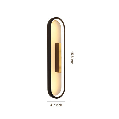 Wall Pack LED Light Modern Minimalist Oval Ambient Wall Sconce