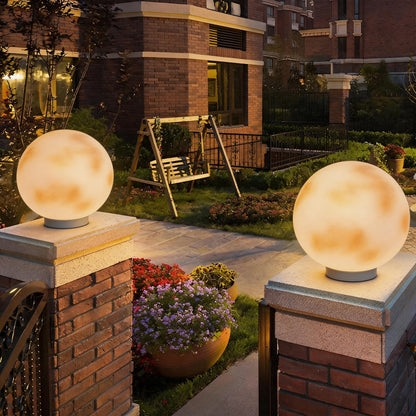 [Open-Box]Moon-Shaped Stone Pillar Light Outdoor Decorative Light