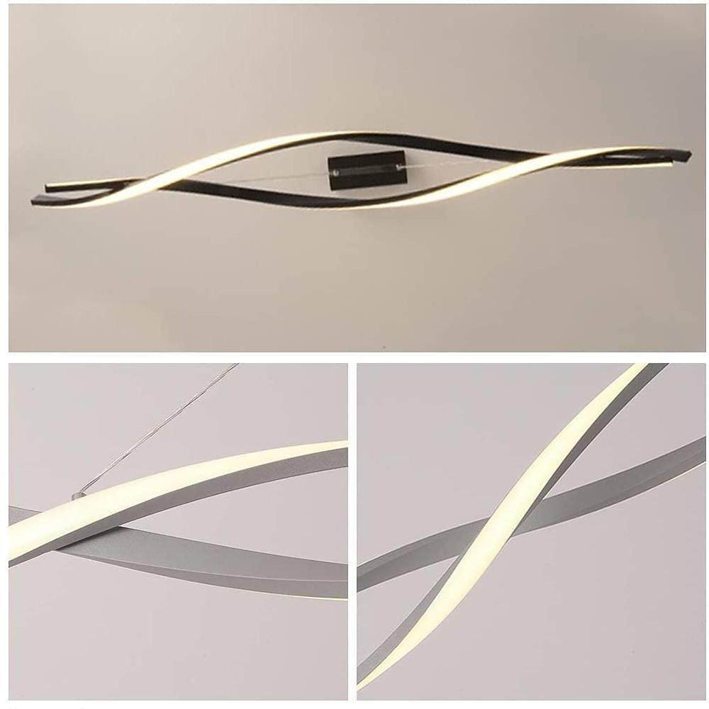 [Open-Box]]Interwoven Waves LED Modern Pendant Lighting Hanging Lamp Island Lights