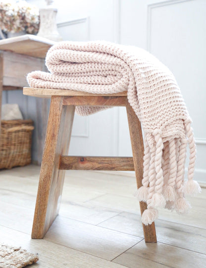 Trestles Chunky Knit Throw by Pom Pom at Home