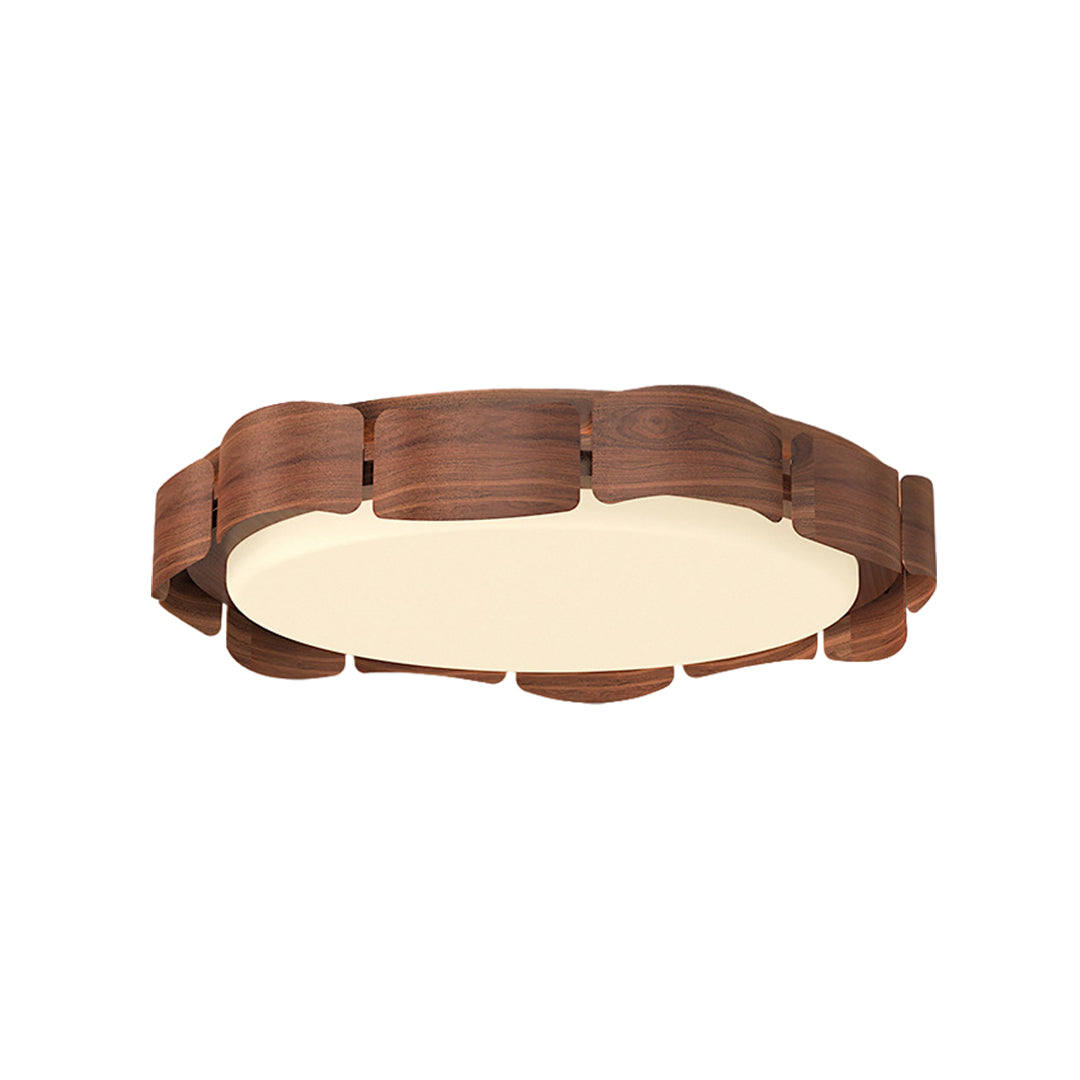 Wooden Ceiling Lights Full Spectrum Eye-Caring Flush Mount Light