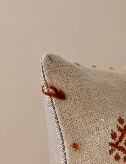 Vintage Lumbar Pillow No. 330, 12" x 20"