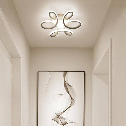 Waves Flower LED Modern Ceiling Light Fixture Flush Mount Lighting Ceiling Lamp