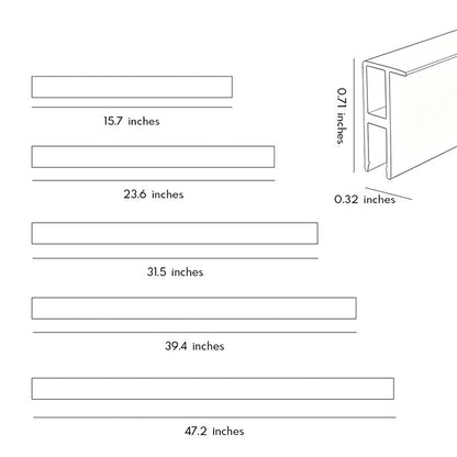【4 PCS】Recessed LED Strip Lighting Modern Aluminum LED Light