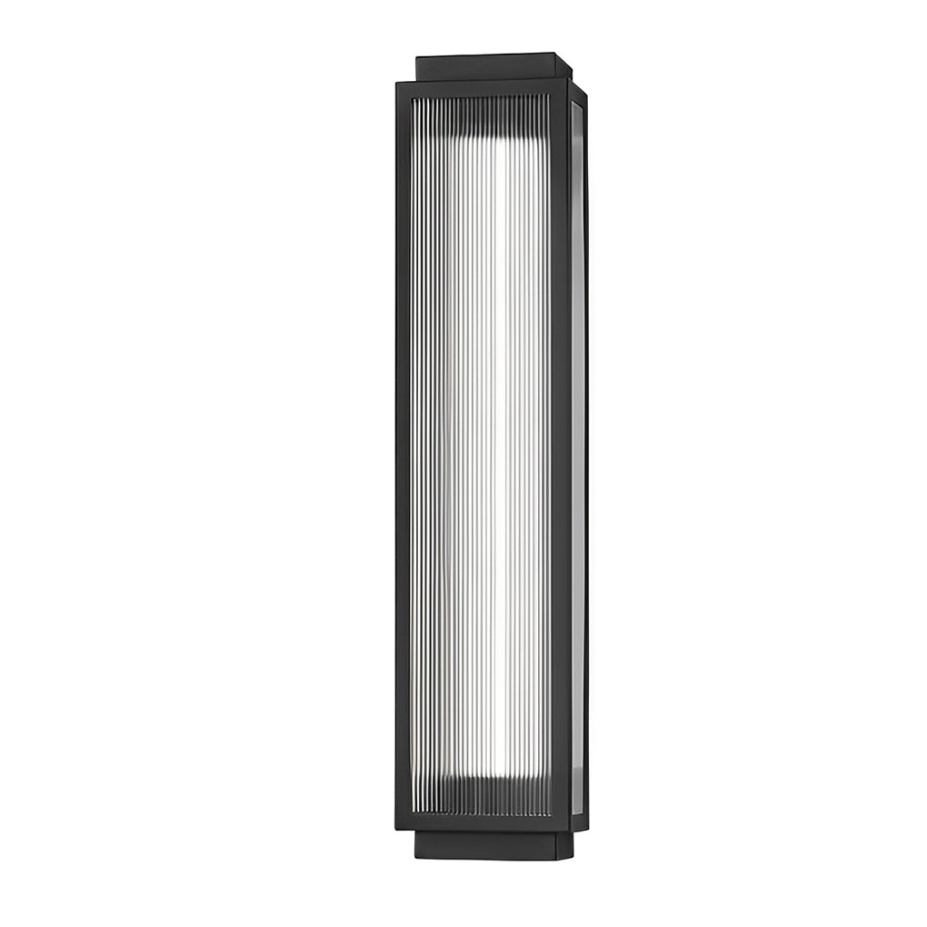 [Open-Box]Rectangular Strip Waterproof LED Black Modern Outdoor Wall Lights