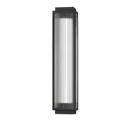 [Open-Box]Rectangular Strip Waterproof LED Black Modern Outdoor Wall Lights