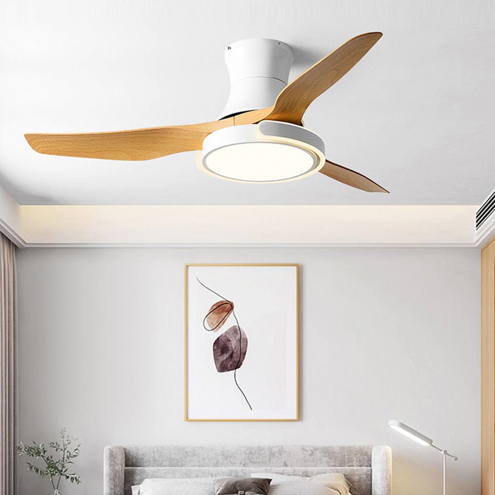 [Open-Box]Remote Control Variable Frequency Dimming Integrated Ceiling Fan Light Supports Forward and Reverse