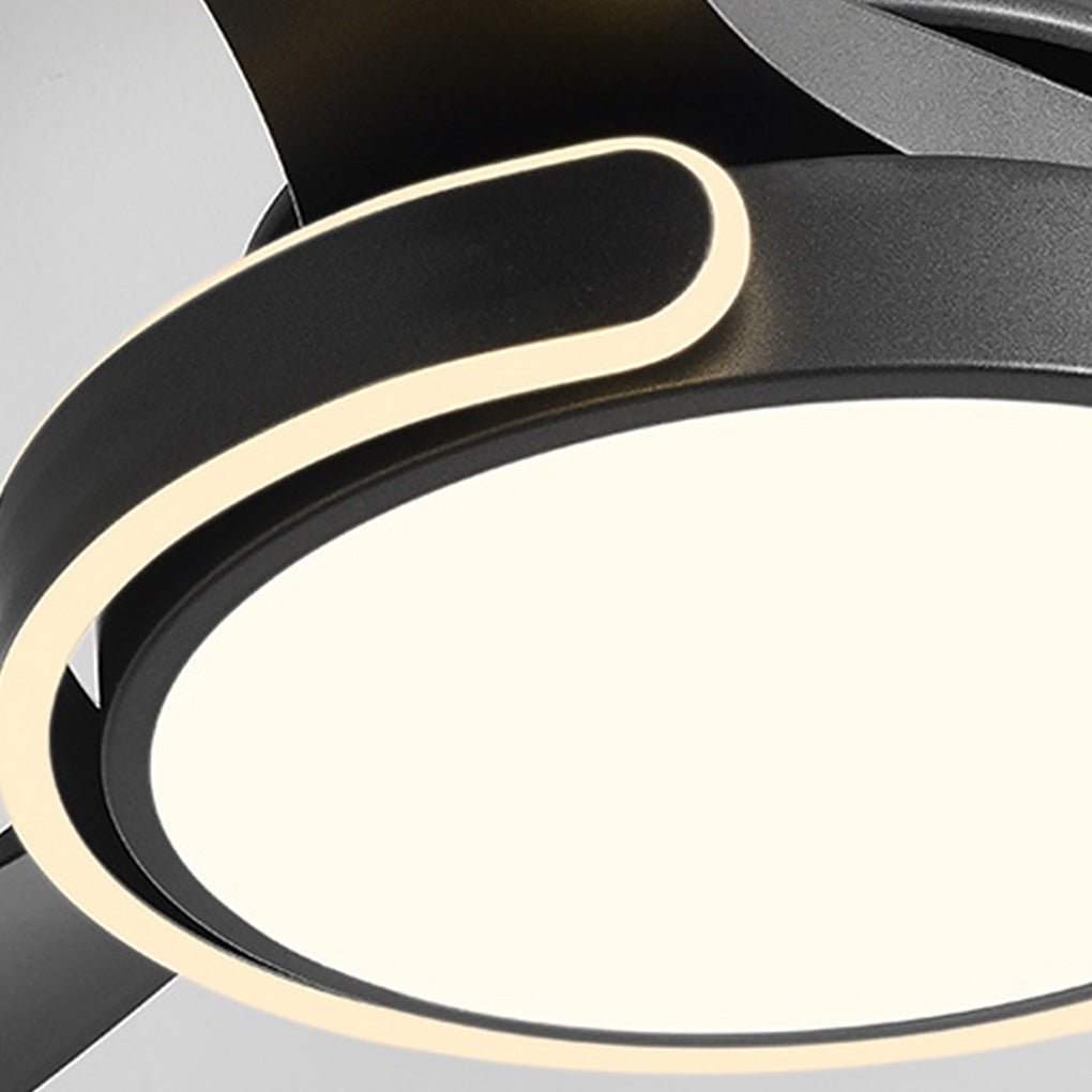 [Open-Box]Remote Control Variable Frequency Dimming Integrated Ceiling Fan Light Supports Forward and Reverse