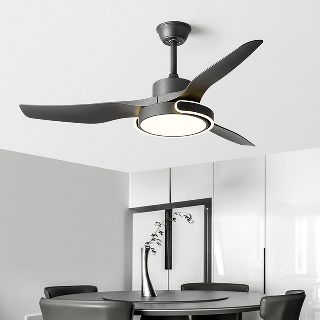 [Open-Box]Remote Control Variable Frequency Dimming Integrated Ceiling Fan Light Supports Forward and Reverse