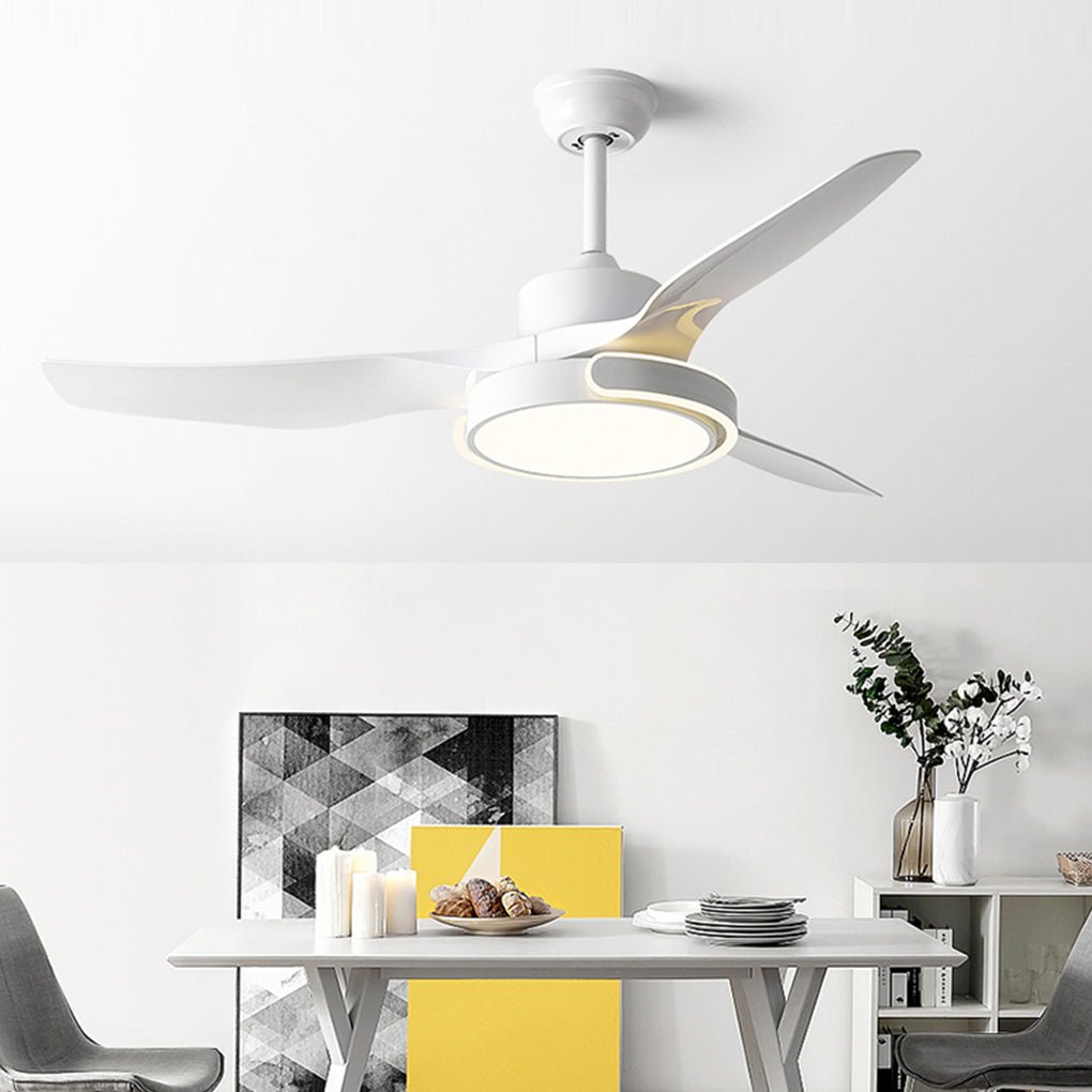 [Open-Box]Remote Control Variable Frequency Dimming Integrated Ceiling Fan Light Supports Forward and Reverse