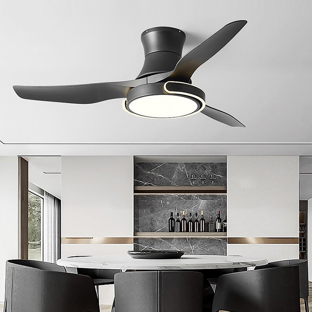 [Open-Box]Remote Control Variable Frequency Dimming Integrated Ceiling Fan Light Supports Forward and Reverse