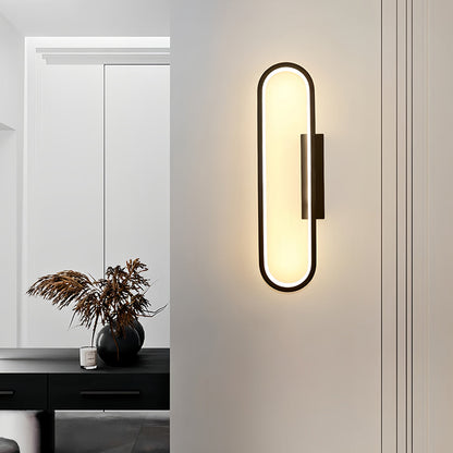 Wall Pack LED Light Modern Minimalist Oval Ambient Wall Sconce