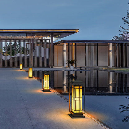 [Open-Box]Asian Inspired Solar Path Lights Elegant Retro LED Decor for Outdoor Spaces