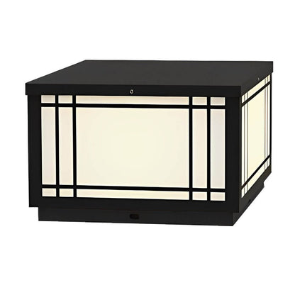 [Open-Box] Retro Grilles Waterproof LED  Fence Post Lights with Remote