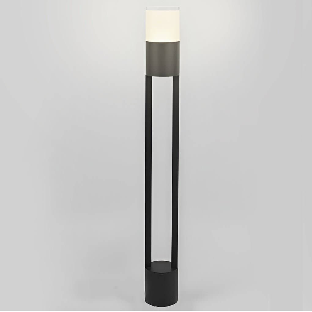 [Open-Box] Round Minimalist Outdoor Post Lights Waterproof LED Pole Light Outdoor Lights