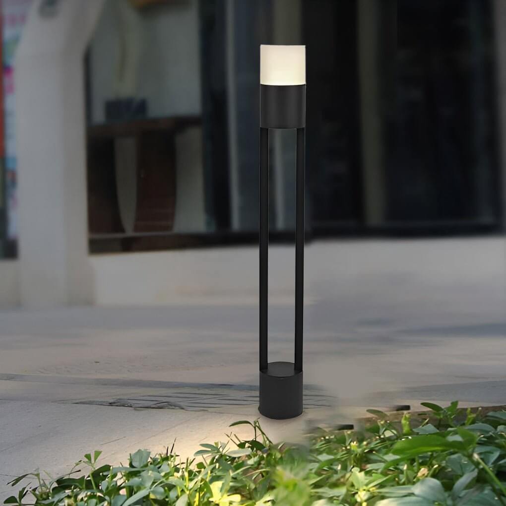 [Open-Box] Round Minimalist Outdoor Post Lights Waterproof LED Pole Light Outdoor Lights