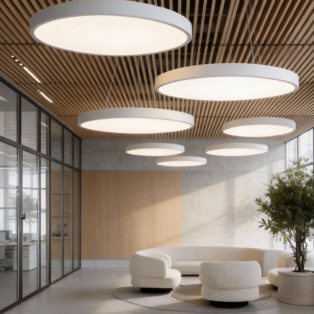 [Open-Box]Round Pendant Lights Minimalist Metal Ceiling Light