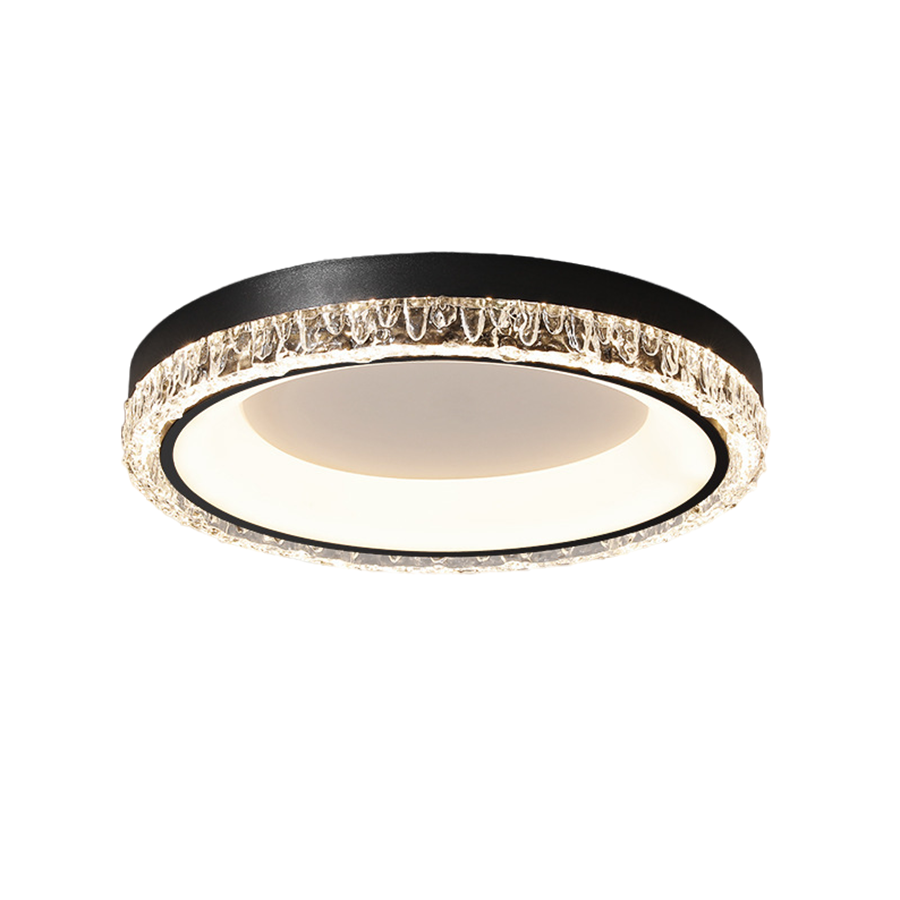 White Flush Mount Ceiling Light Italian Round  Minimalist Lamp