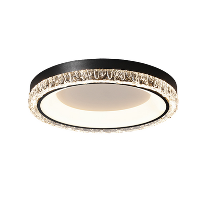 White Flush Mount Ceiling Light Italian Round  Minimalist Lamp