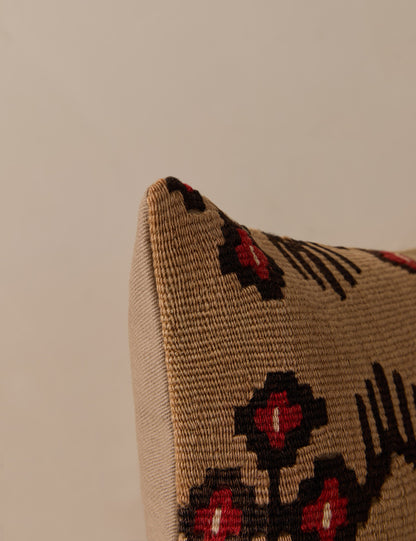 Vintage Lumbar Pillow No. 353, 12" x 20"
