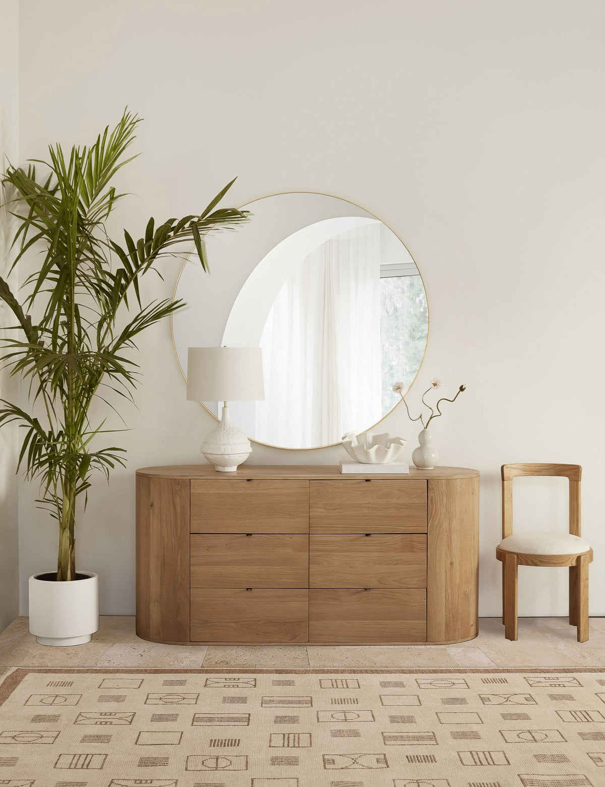 Saba Round Mirror