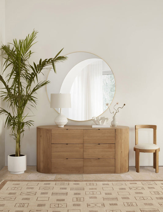 Saba Round Mirror