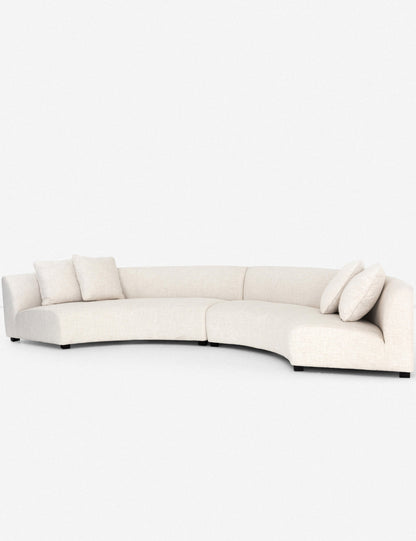 Saban 2-Piece Curved Sectional Sofa