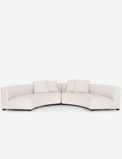 Saban 2-Piece Curved Sectional Sofa