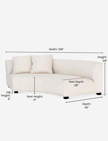 Saban Curved Sofa
