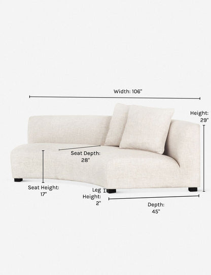 Saban Curved Sofa