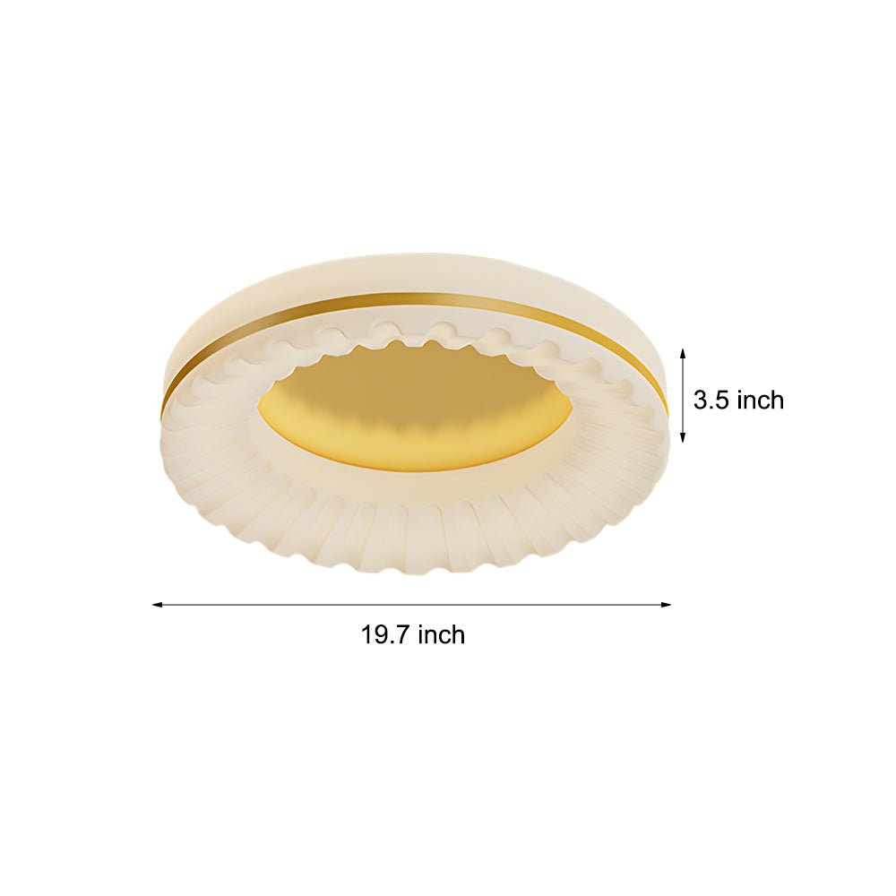 [Open-Box]Simple Round Acrylic Three Step Dimming LED Modern Ceiling Light Fixture