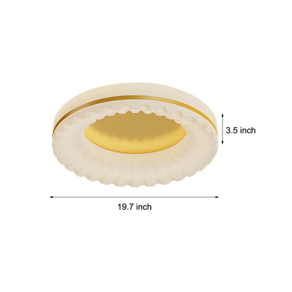 [Open-Box]Simple Round Acrylic Three Step Dimming LED Modern Ceiling Light Fixture