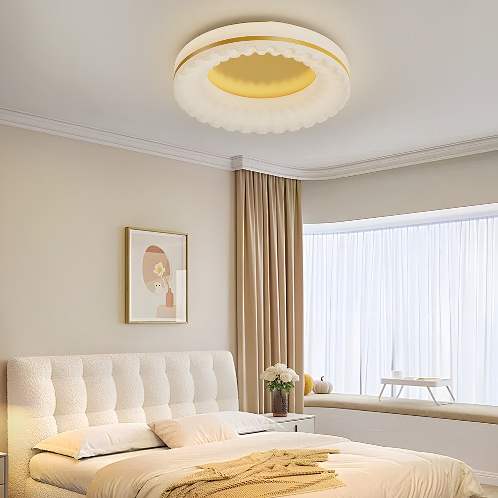 [Open-Box]Simple Round Acrylic Three Step Dimming LED Modern Ceiling Light Fixture