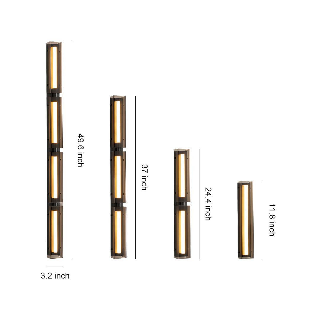 Wall Light Decorations Minimalist Modular Black Vertical Linear Lamp