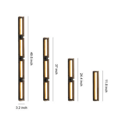 Wall Light Decorations Minimalist Modular Black Vertical Linear Lamp