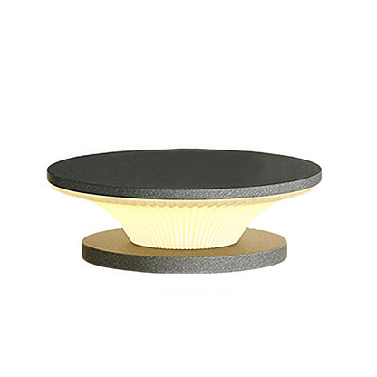 Waterproof Patio Pillar Lights Round Modern