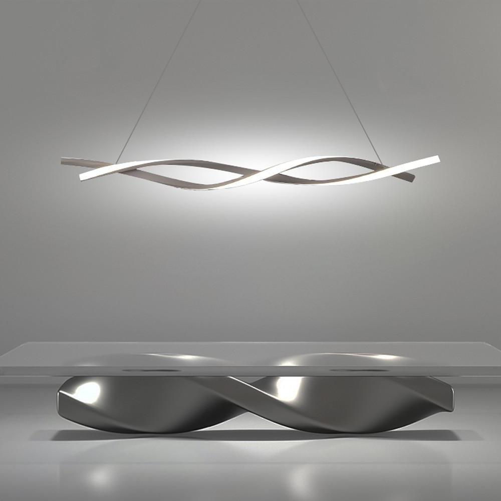 [Open-Box]]Interwoven Waves LED Modern Pendant Lighting Hanging Lamp Island Lights