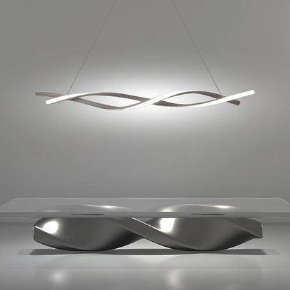 [Open-Box]]Interwoven Waves LED Modern Pendant Lighting Hanging Lamp Island Lights