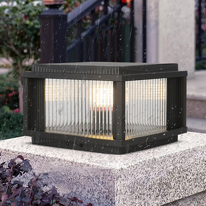 Waterproof Outdoor Pillar Solar Lights Retro Style
